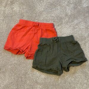 Set of Two Gauze Shorts
